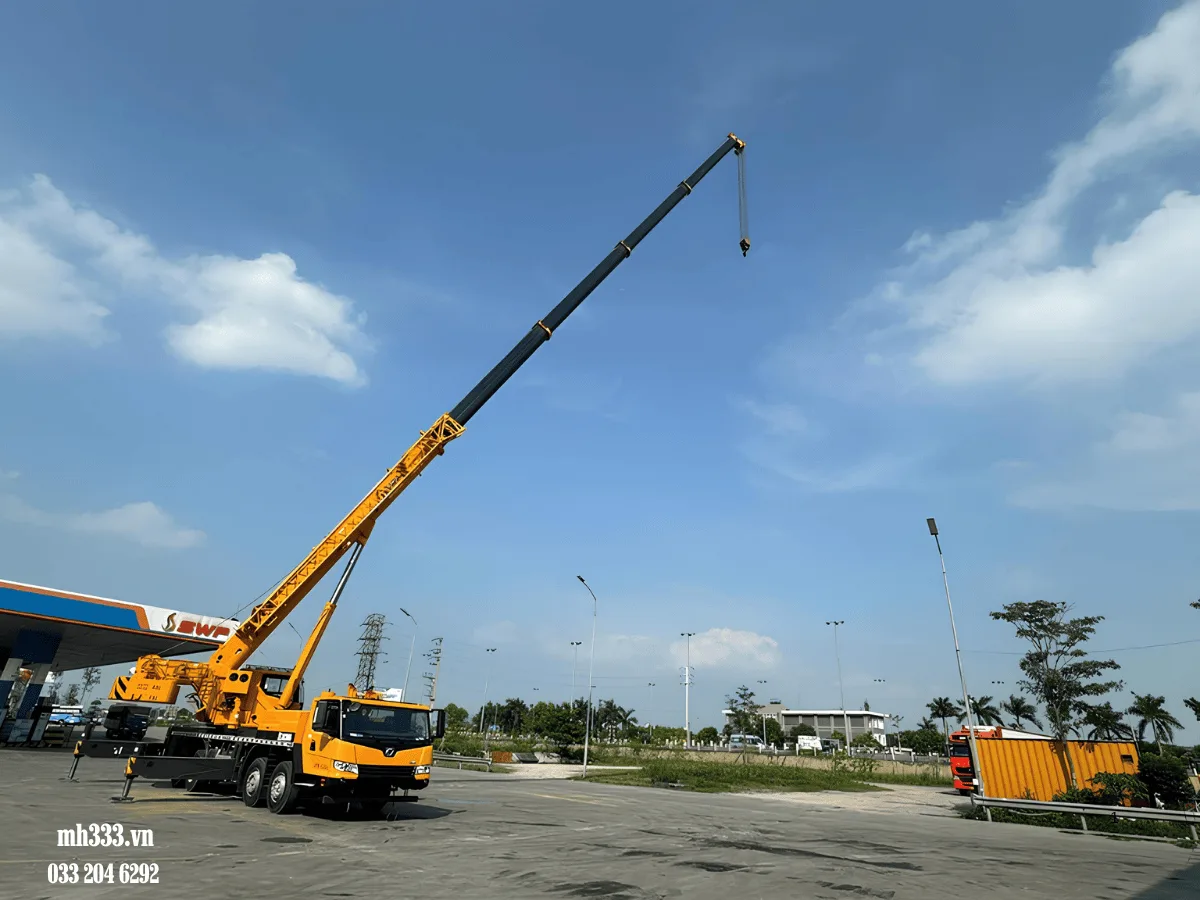 Biểu đồ tải XCMG QY50KD theo chiều dài cần và bán kính