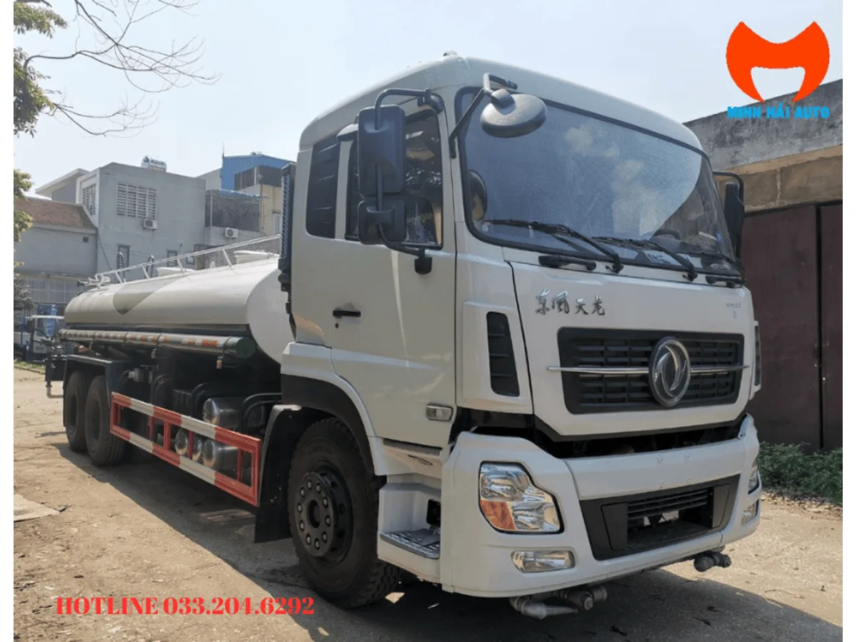 Xe bồn phun nước Dongfeng 13 khối góc 3/4