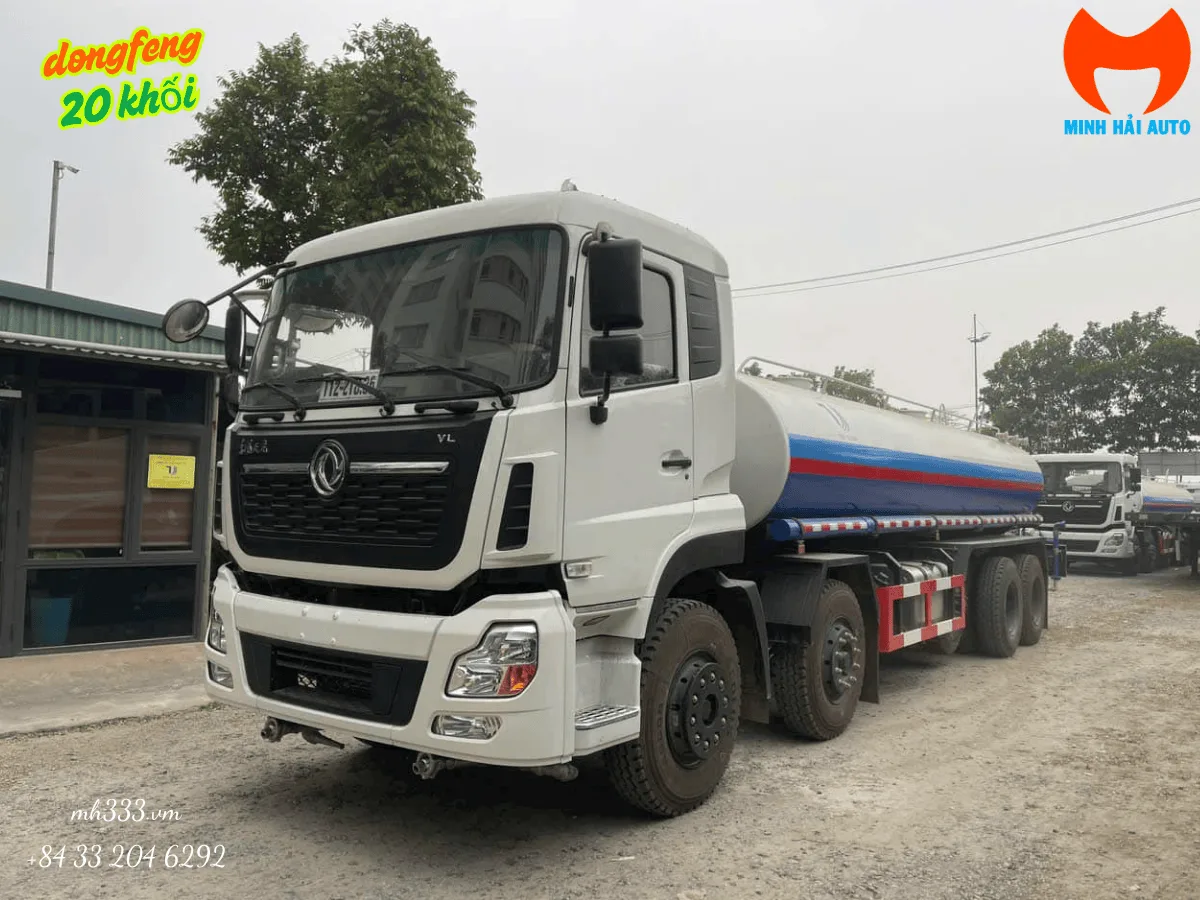 Cụm béc phun trước trên xe Dongfeng 20 khối