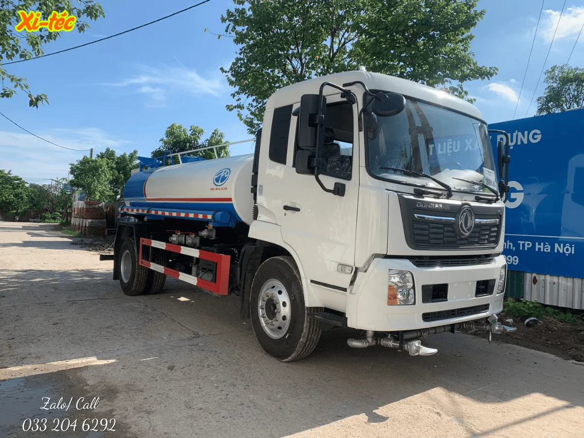 Bồn và súng phun trên xe Dongfeng 6,5 khối