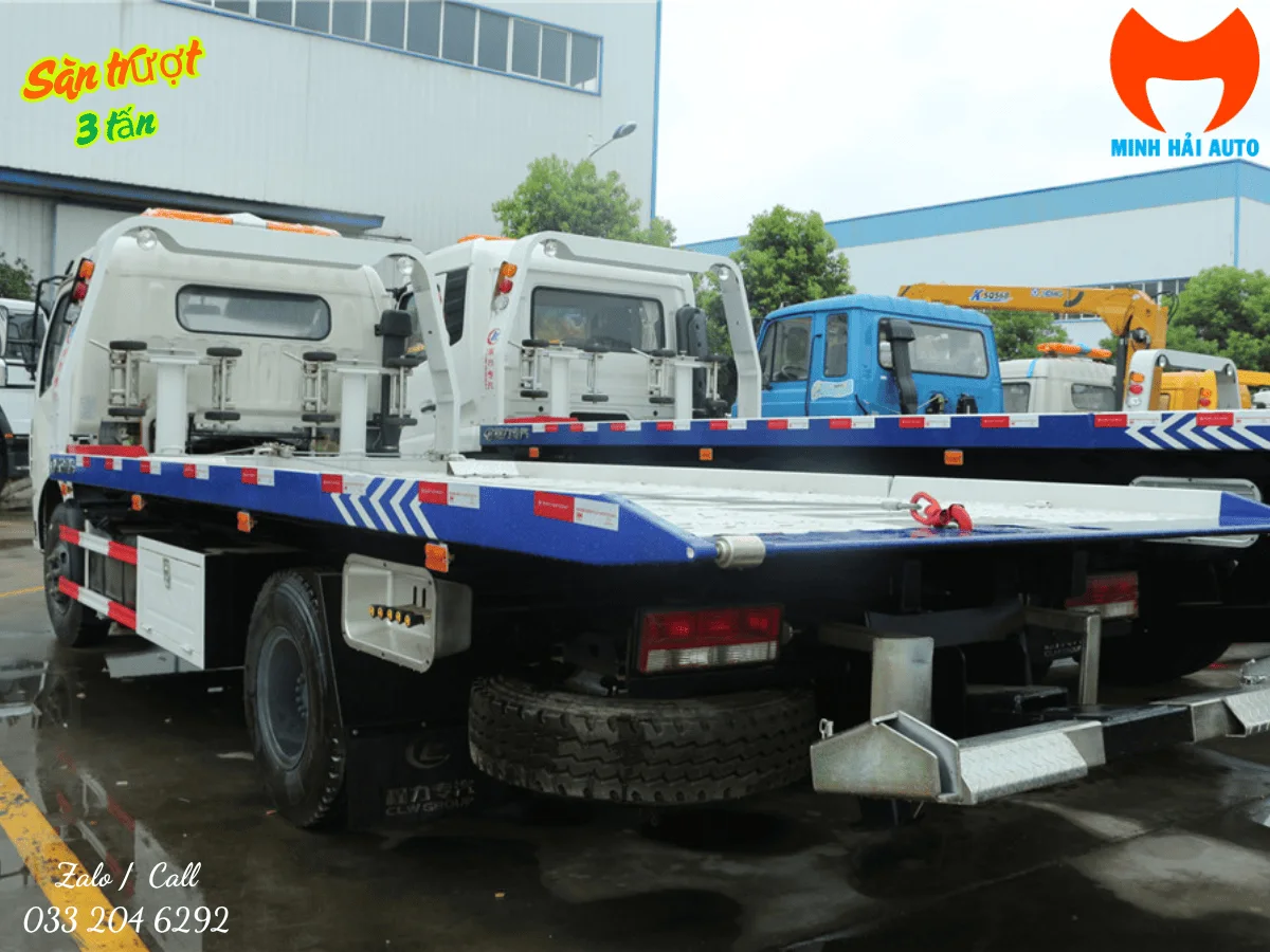 Càng kéo phía sau xe cứu hộ sàn trượt Dongfeng CLW5082TQZD5