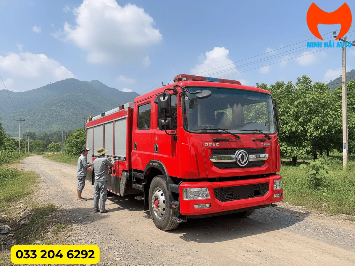 Xe cứu hỏa Dongfeng nhóm dung tích lớn hơn