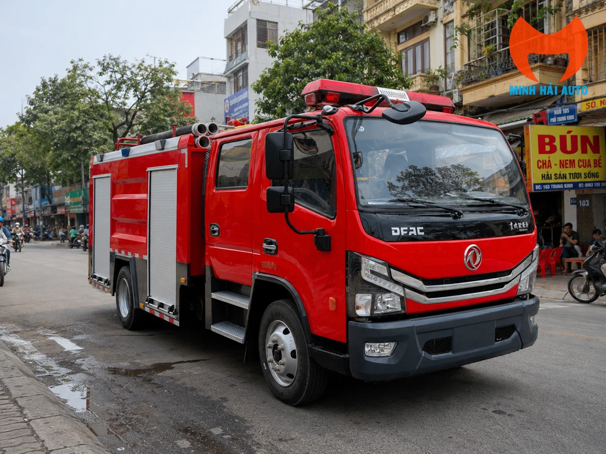 Cabin kép xe cứu hỏa Dongfeng JDF5110