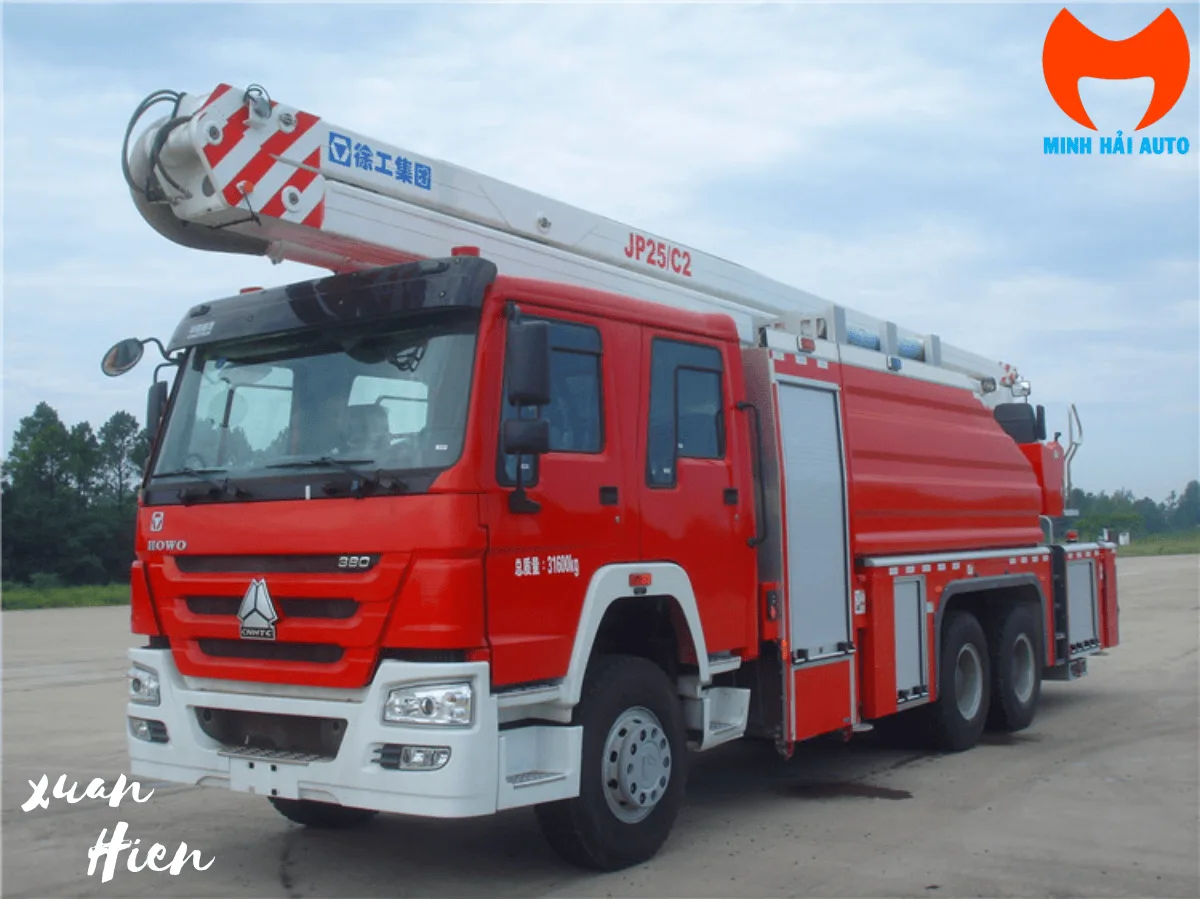 Xe tháp nước chữa cháy XCMG JP25C2 góc trước 3 phần 4