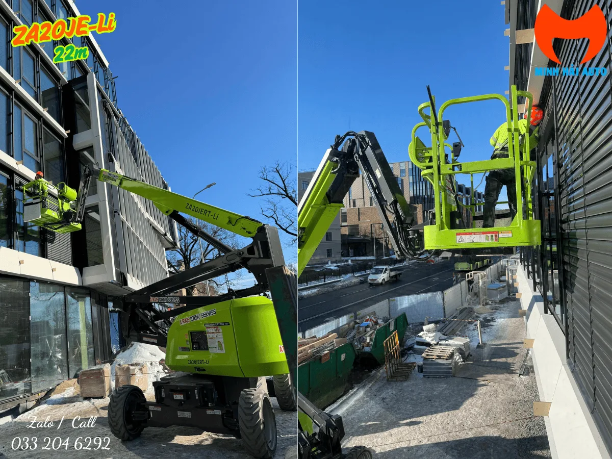 Sàn làm việc và lan can của xe nâng người khớp gập Zoomlion