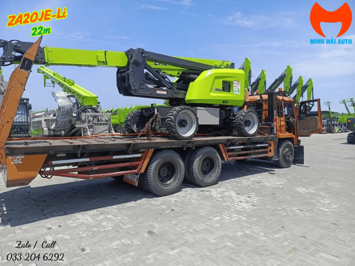 Xe nâng người khớp gập Zoomlion ZA20JERT-Li vươn cần ở công trường