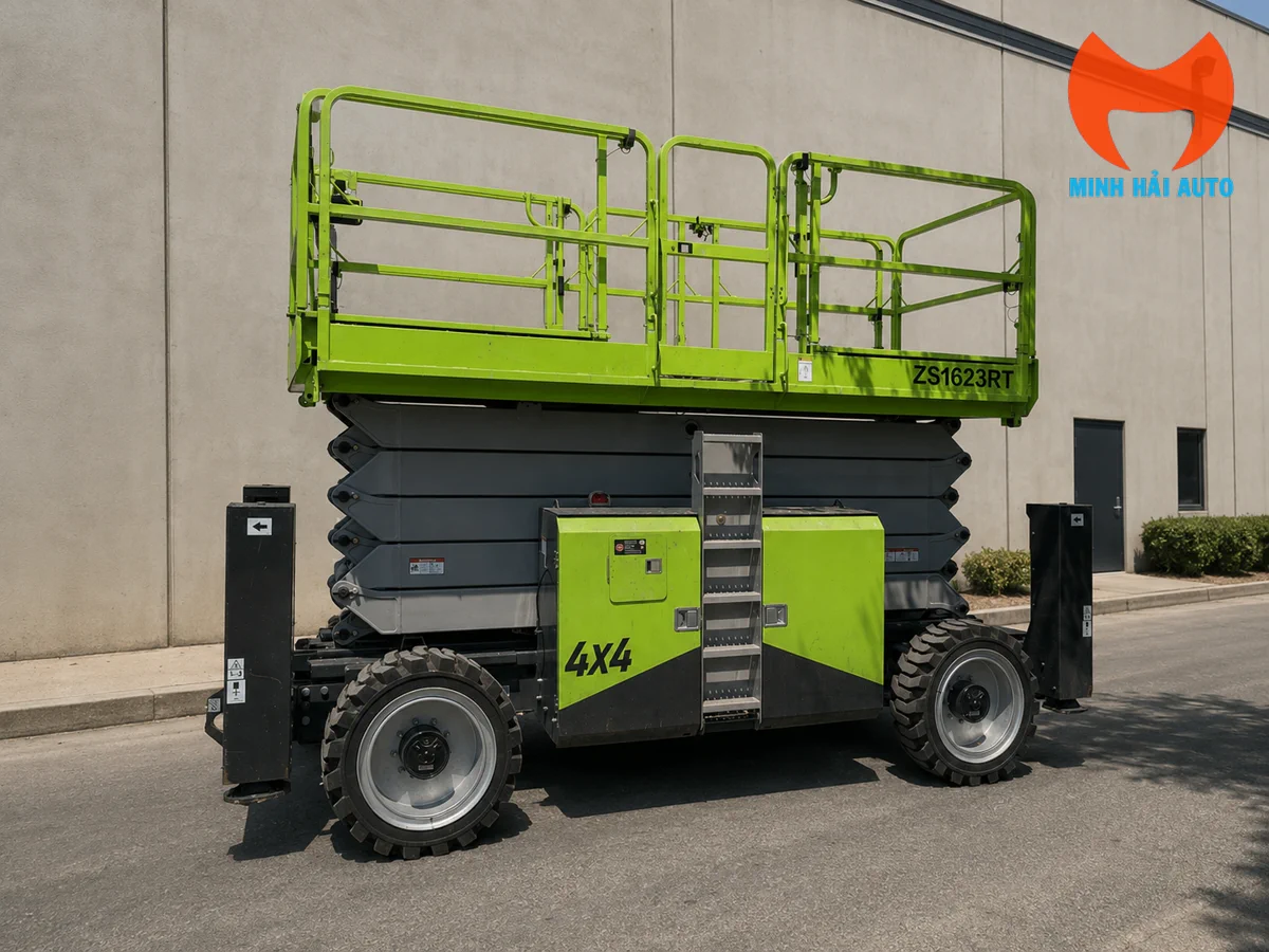 Thân xe và bánh địa hình của Zoomlion ZS1623RT diesel 4WD